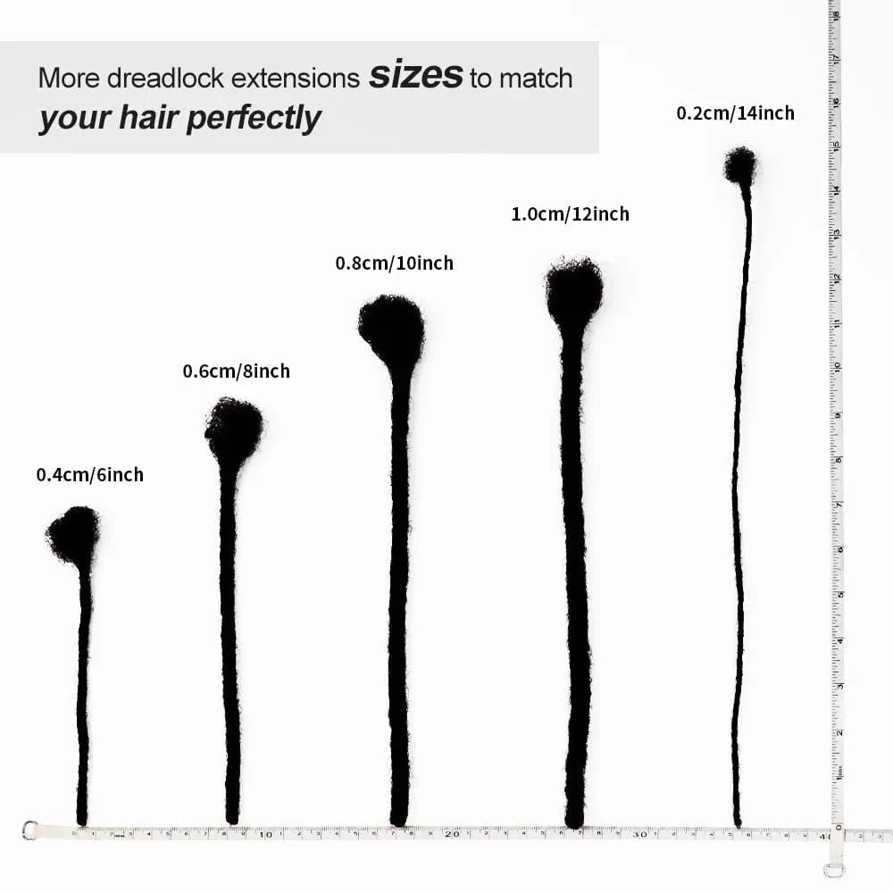 Human Hair Loc Extensions With Curly Ends- Natural Black #1B 11 Human Hair Loc Extensions With Curly Ends- Natural Black #1B - Image 9