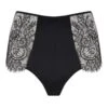 Ellianna Black Vintage Lace High Waist Knickers -Hot Lingerie Hub ellianna black vintage lace high waist knickers