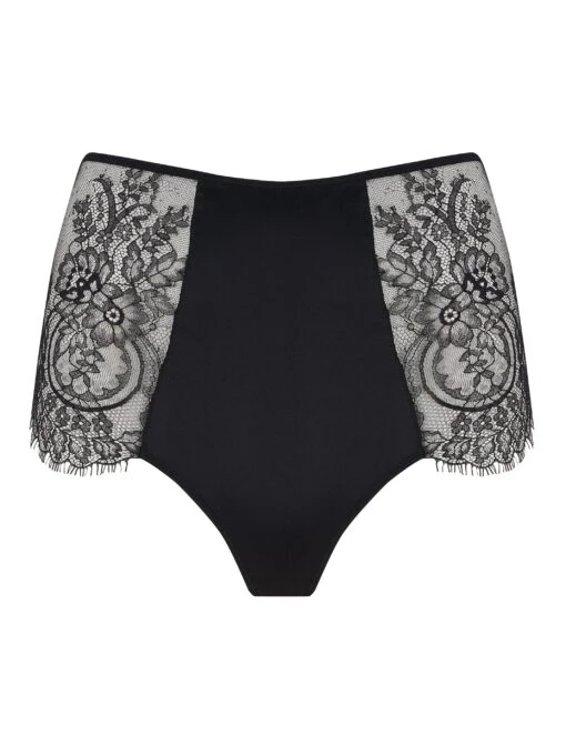 Ellianna Black Vintage Lace High Waist Knickers