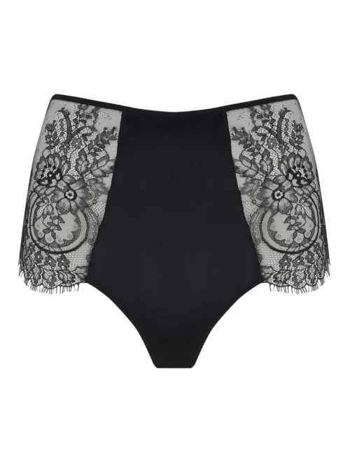 Ellianna Black Vintage Lace High Waist Knickers