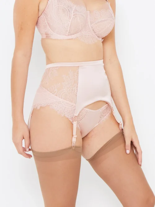 Ellianna Evening Sand Vintage Lace Suspender Belt