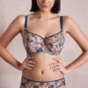 Evelyn Cyan Floral Embroidered Tulle Bra With Silk Trims -Hot Lingerie Hub evelyn cyan floral tulle bra scaled