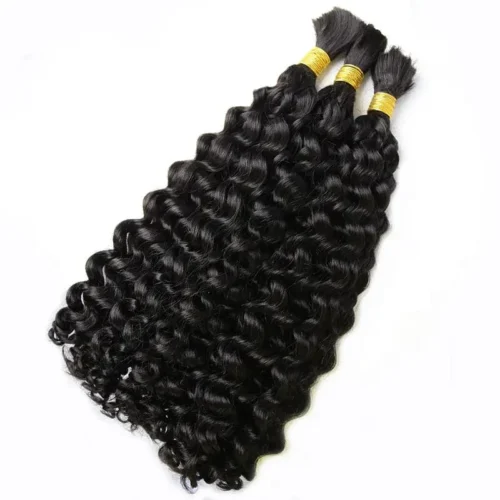 Double Drawn Burmese Water Wave Human Braiding Hair -Hot Lingerie Hub freetress human hair water wave bulk