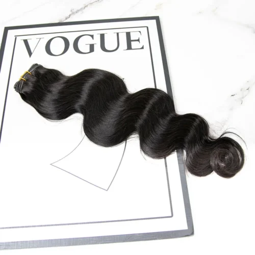 Ultra Thin Genius Weft Bundles Human Hair Extensions Body Wave