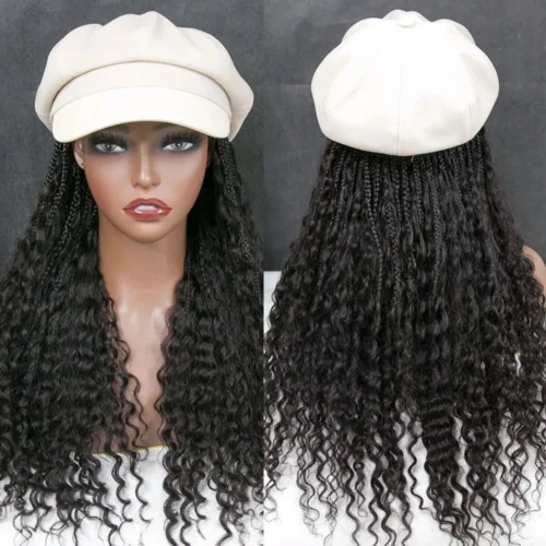 💥Flash Sale | Grab & Go Braids Band Wig Boho Style With Human Hair Curls -Hot Lingerie Hub grab and go boho braids band