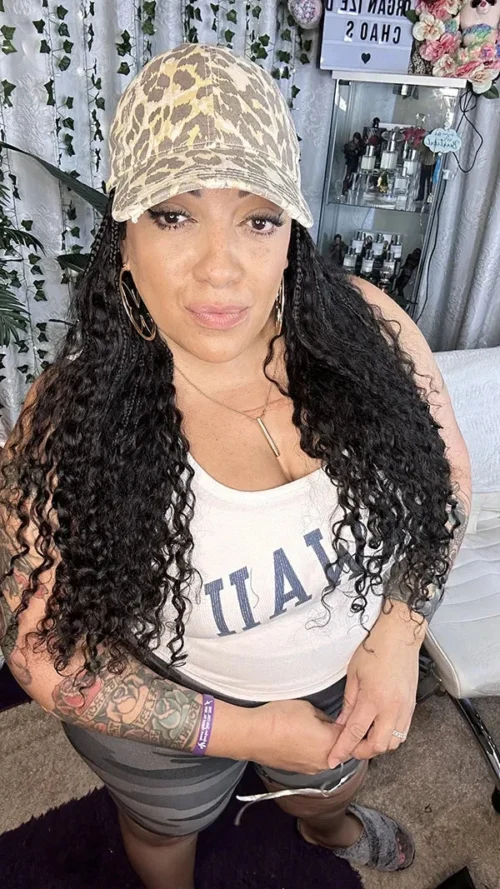 💥Flash Sale | Grab & Go Braids Band Wig Boho Style With Human Hair Curls -Hot Lingerie Hub grab and go boho braids band with cap installed