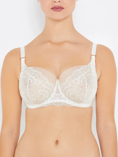 Grace Ivory And Gold Full Cup Bra -Hot Lingerie Hub grace ivory gold balconette bra front scaled