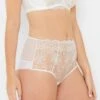 Grace Ivory And Gold High Waist Knickers -Hot Lingerie Hub grace ivory gold high waist knickers