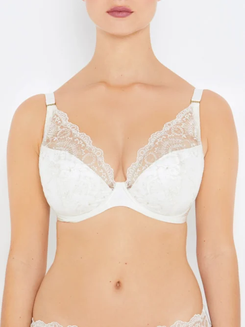 Grace Ivory And Gold Plunge Bra 8 Grace Ivory And Gold Plunge Bra -Hot Lingerie Hub grace ivory gold plunge bra front scaled