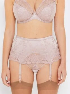 Grace Vintage Rose Deep Suspender Belt -Hot Lingerie Hub grace vintage rose deep suspender belt front