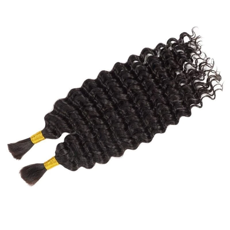 Deep Wave Bulk Hair Extensions For Braiding 16 Deep Wave Bulk Hair Extensions For Braiding - Image 14