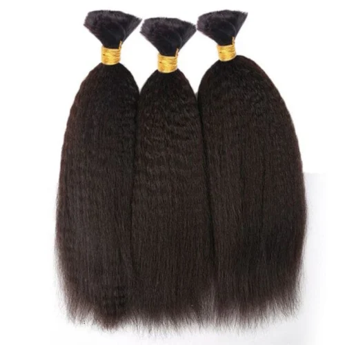 Kinky Straight Bulk Hair Extensions For Braiding
