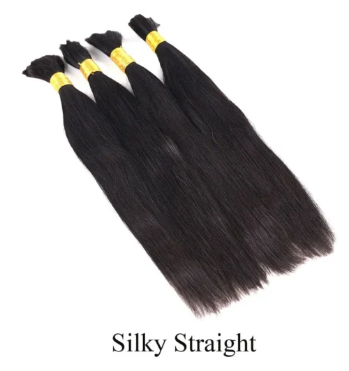 Wholesale - Bulk Hair Extensions For Braiding (Price For 1 Bundle) -Hot Lingerie Hub hairbulksilkystraight 1