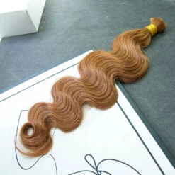 #30 Light Brown Body Wave Bulk Human Braiding Hair -Hot Lingerie Hub human braiding hair light brown 30