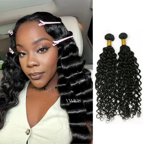 Water Wave Weft Bundles Human Hair