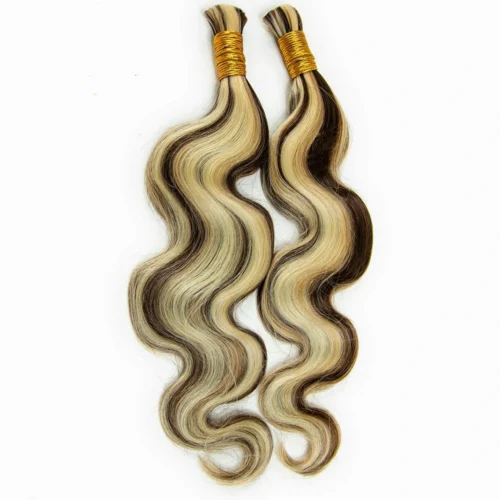 #4/#27/#613 Mix Color Blend Body Wave Bulk Human Braiding Hair -Hot Lingerie Hub human braid hair bulk body wave