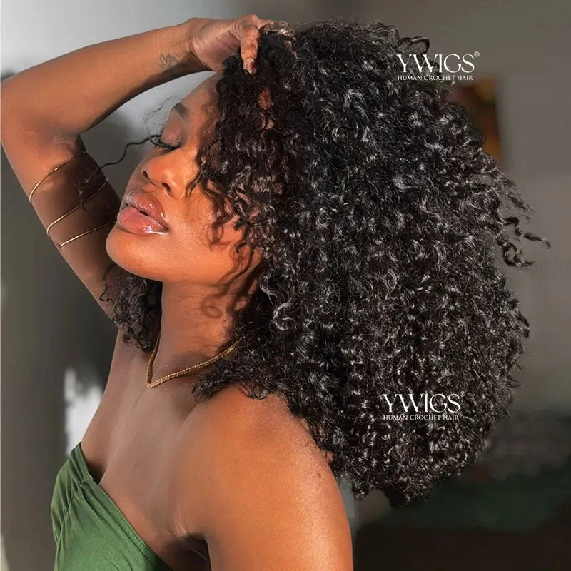 Water Curly Human Crochet Hair 5 Water Curly Human Crochet Hair - Image 3