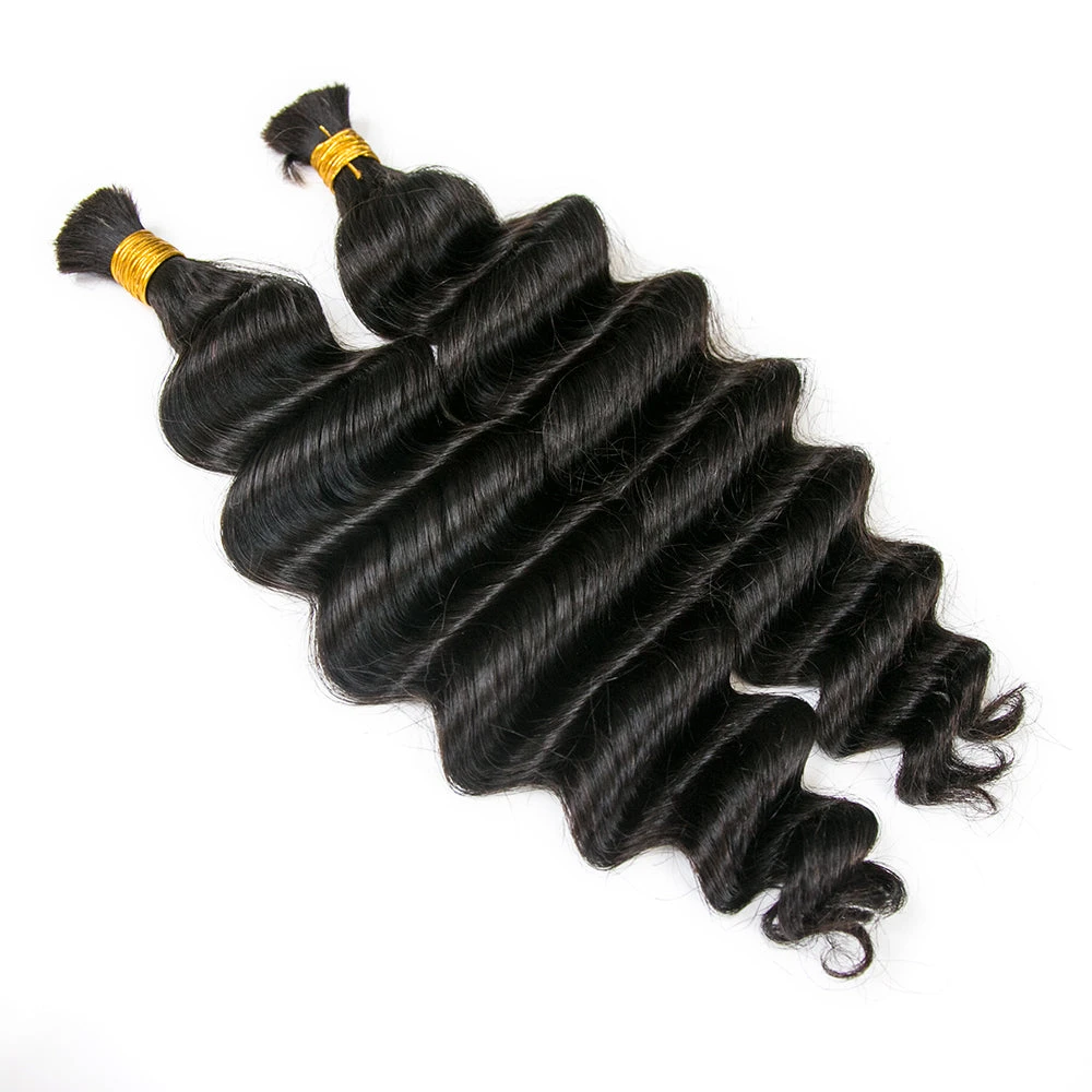 Double Drawn Burmese Loose Deep Wave Human Braiding Hair 10 Double Drawn Burmese Loose Deep Wave Human Braiding Hair - Image 8