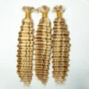 #27/#613 Piano Color Deep Wave Bulk Hair Extensions For Braiding -Hot Lingerie Hub human hair extensions near me