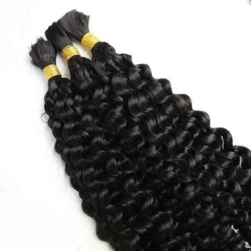 Double Drawn Burmese Water Wave Human Braiding Hair -Hot Lingerie Hub human water wave bulk hair