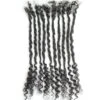 Human Hair Loc Extensions With Curly Ends- Natural Black #1B -Hot Lingerie Hub humanhaircurlyendslocextensions