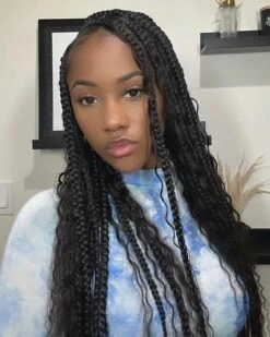 Water Wave Bulk Hair Extensions For Boho Knotless Braiding -Hot Lingerie Hub humanhairforbohemianbraids