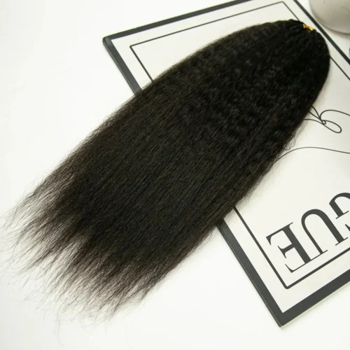Kinky Straight Human Crochet Hair