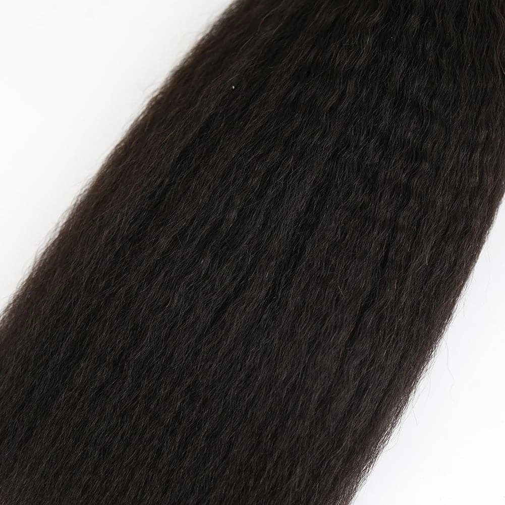 Kinky Straight Human Hair Bundles Natural Color 9 Kinky Straight Human Hair Bundles Natural Color - Image 7