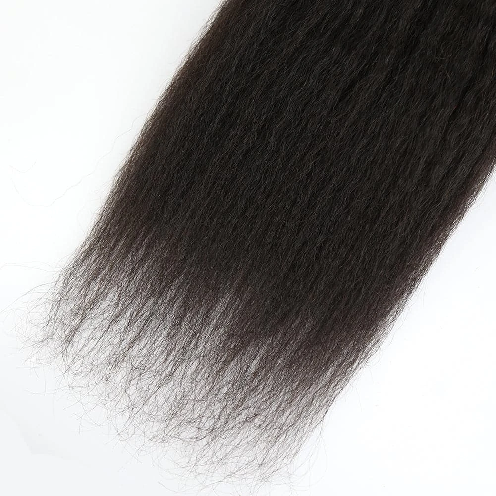 Kinky Straight Human Hair Bundles Natural Color 10 Kinky Straight Human Hair Bundles Natural Color - Image 8