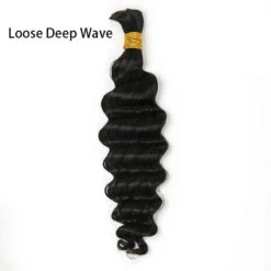 Wholesale - Boho Human Hair Bulk For Braiding (Price For 1 Bundle) 21 Wholesale - Boho Human Hair Bulk For Braiding (Price For 1 Bundle) -Hot Lingerie Hub loose deep wave boho hair bulk for braiding