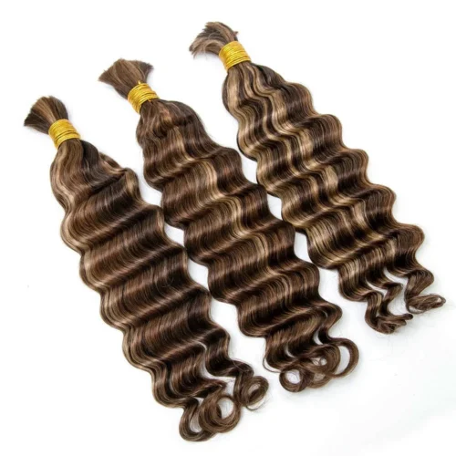 #4/#27/#30 Mix Color Blend Loose Deep Wave Bulk Human Braiding Hair 11 #4/#27/#30 Mix Color Blend Loose Deep Wave Bulk Human Braiding Hair -Hot Lingerie Hub loose deep wave human hair bulk combo color blend
