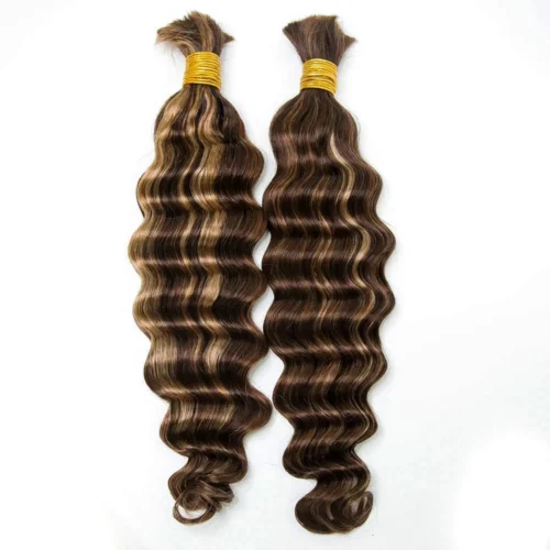 #4/#27/#30 Mix Color Blend Loose Deep Wave Bulk Human Braiding Hair 12 #4/#27/#30 Mix Color Blend Loose Deep Wave Bulk Human Braiding Hair -Hot Lingerie Hub loose deep wave human hair bulk combo color for boho braids