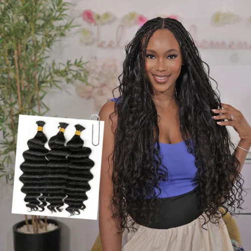 Double Drawn Burmese Loose Deep Wave Human Braiding Hair 13 Double Drawn Burmese Loose Deep Wave Human Braiding Hair -Hot Lingerie Hub loose deep wave human hair bulk for sale