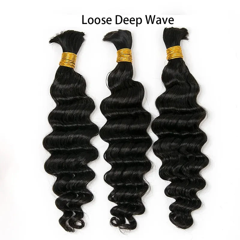 Wholesale - Boho Human Hair Bulk For Braiding (Price For 1 Bundle) 10 Wholesale - Boho Human Hair Bulk For Braiding (Price For 1 Bundle) - Image 8