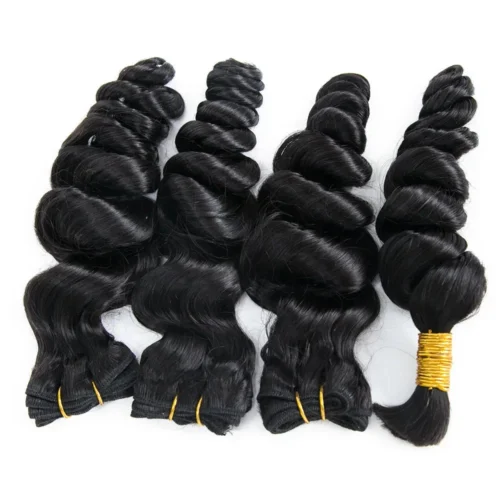 Half Braids Half Sew-in Combo Deal Loose Wave Natural Color -Hot Lingerie Hub loose wave half braids half sew in