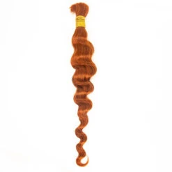 #350 Flaming Ginger Loose Wave Bulk Human Hair Extensions For Braiding -Hot Lingerie Hub loose wave human hair curls for boho braids
