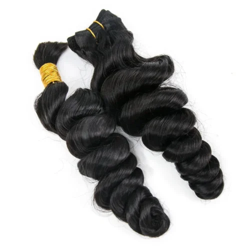 Half Braids Half Sew-in Combo Deal Loose Wave Natural Color -Hot Lingerie Hub loose wave human hair half braids half sew in