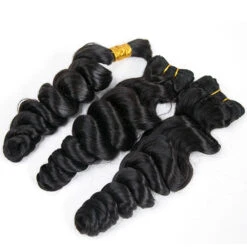 Half Braids Half Sew-in Combo Deal Loose Wave Natural Color -Hot Lingerie Hub loose wave human hair half sew in half braids