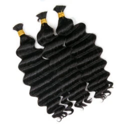 Double Drawn Burmese Loose Deep Wave Human Braiding Hair