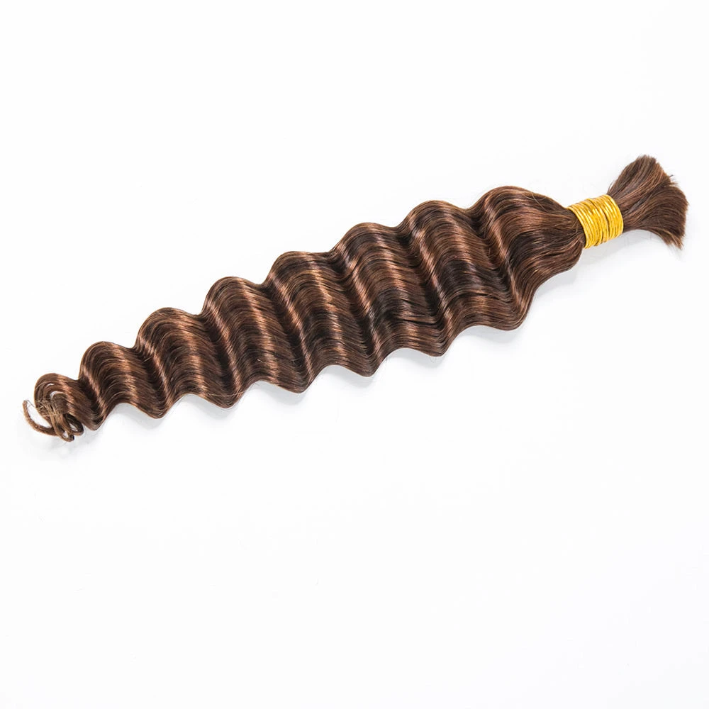 #4/#30 Mix Color Blend Loose Deep Wave Bulk Human Braiding Hair 9 #4/#30 Mix Color Blend Loose Deep Wave Bulk Human Braiding Hair - Image 7