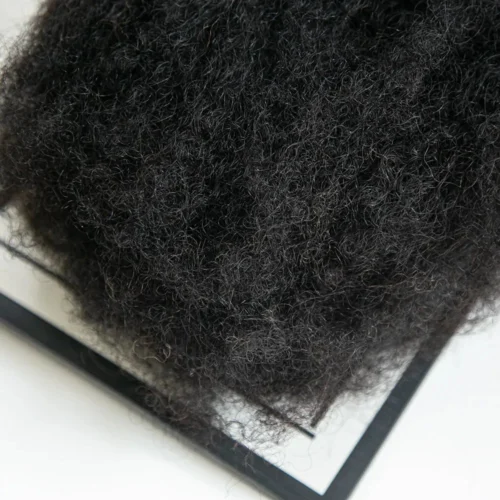 Upgraded Natural Color Afro Kinky Bulk Human Hair (50g Per Pack) -Hot Lingerie Hub new afro kinky bulk human hair natural color