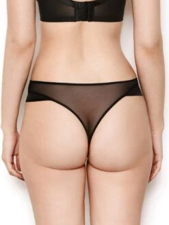 Nina Black Mesh Thong -Hot Lingerie Hub nina black mesh thong back