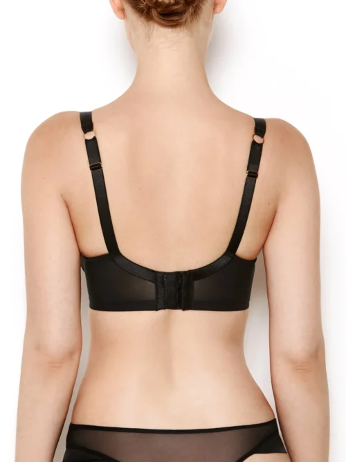 Nina Black Non Padded Mesh Bra With Silk Trims 9 Nina Black Non Padded Mesh Bra With Silk Trims -Hot Lingerie Hub nina sheer black bra back scaled