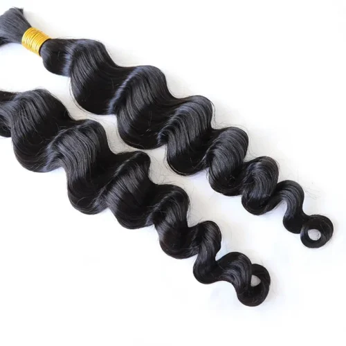 Loose Wave Bulk Hair Extensions For Braiding 14 Loose Wave Bulk Hair Extensions For Braiding -Hot Lingerie Hub no wef thuman braiding hair