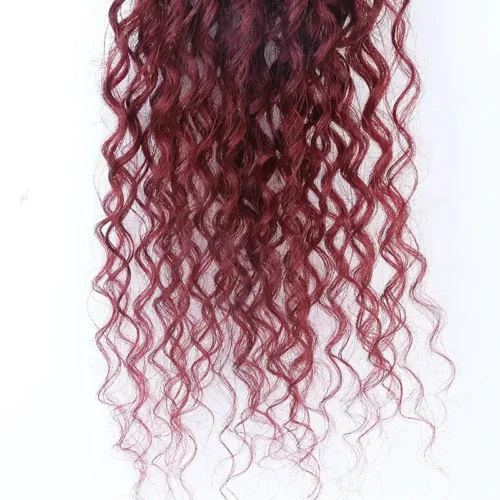 Ombre Burgundy Crochet Box Braids With Human Hair Ends 15 Ombre Burgundy Crochet Box Braids With Human Hair Ends -Hot Lingerie Hub ombre burgundy braids Ywigs