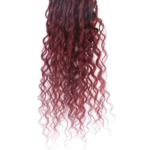 Ombre Burgundy Crochet Box Braids With Human Hair Ends 14 Ombre Burgundy Crochet Box Braids With Human Hair Ends -Hot Lingerie Hub ombre crochet box braids Ywigs