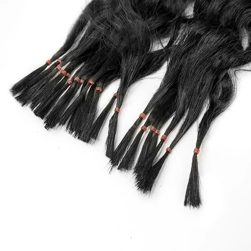 Pre-Divided Double Drawn Burmese Water Wave Human Hair Bulk 4 Pre-Divided Double Drawn Burmese Water Wave Human Hair Bulk - Image 2