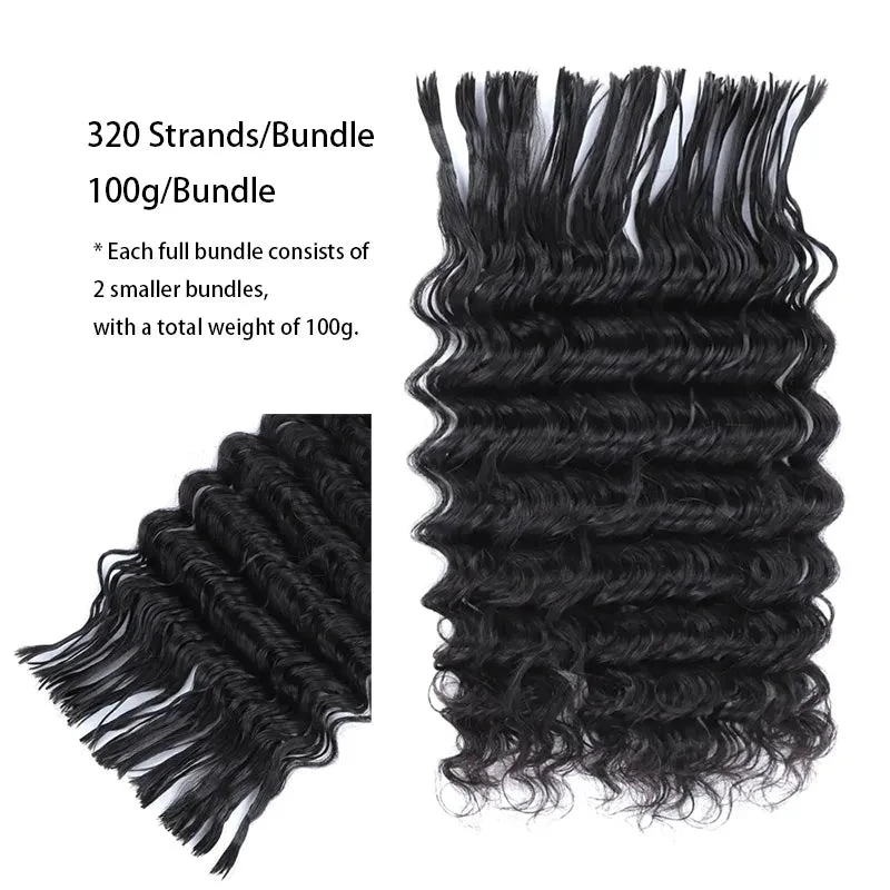Pre-Divided Double Drawn Burmese Water Wave Human Hair Bulk 6 Pre-Divided Double Drawn Burmese Water Wave Human Hair Bulk - Image 4