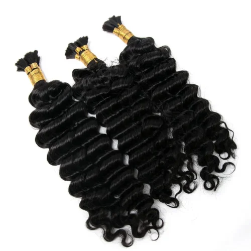 Pre-Divided Double Drawn Burmese Deep Wave Human Hair Bulk 12 Pre-Divided Double Drawn Burmese Deep Wave Human Hair Bulk -Hot Lingerie Hub pre sectioned boho human hair bulk