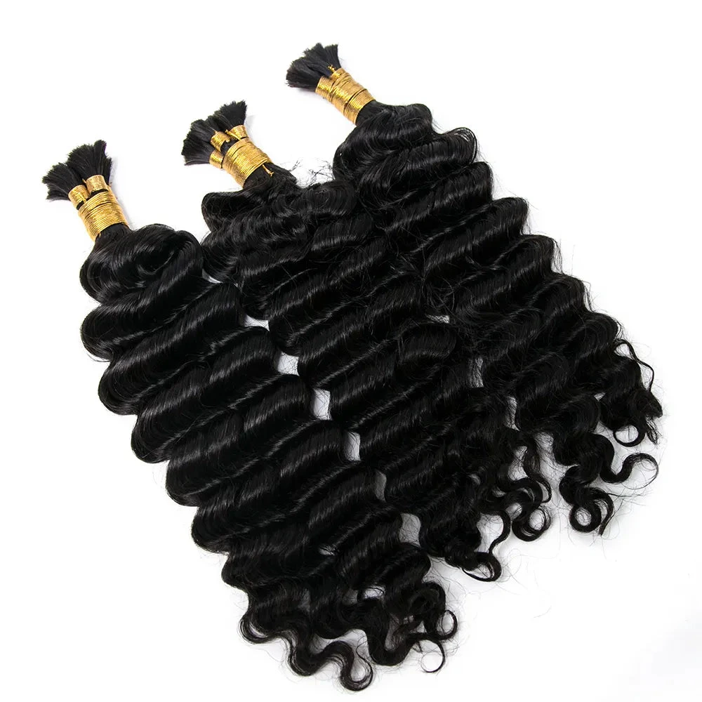 Pre-Divided Double Drawn Burmese Deep Wave Human Hair Bulk 6 Pre-Divided Double Drawn Burmese Deep Wave Human Hair Bulk - Image 4